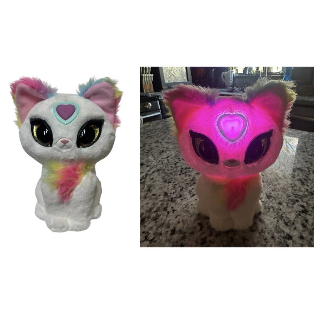 My Fuzzy Friends Magic Whispers Interactive Plush Kitty Cat‎ Luna Light Up Toy